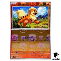 MASTER BALL REVERSE HOLO Growlithe C 058/165 Pokemon 151 SV2a Japan
